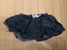 NWT Cat  Jack Blue Jean Ruffle Baby Girl Diaper Cover Skirt-12 Months