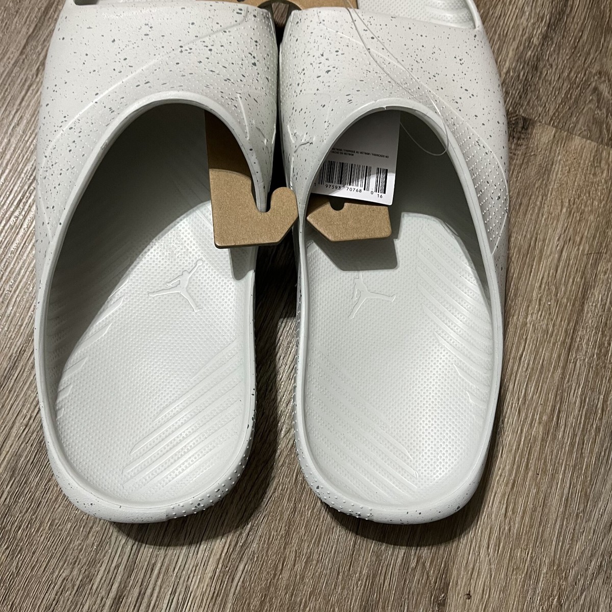 Air Jordan Post Slides DX5575-003 Mens 11 Light Silver Mica Green