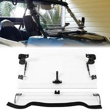 For 14-18 Polaris RZR XP 1000 /S4 S RZR 900 Full Flip Up Split Windshield 2-IN-1