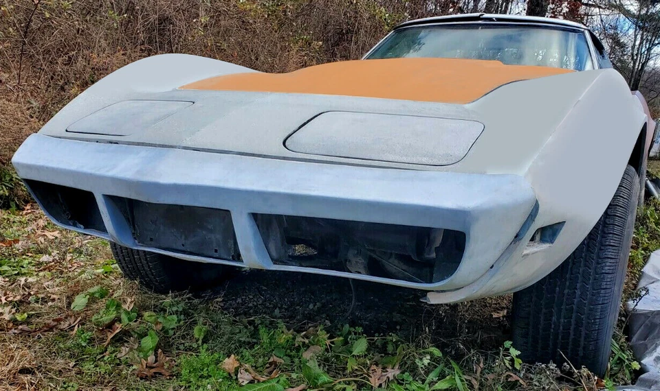 Parachoques delantero barra frontal rejilla fibra de vidrio para Chevrolet Corvette 1973-1974 Foto 3 de 4