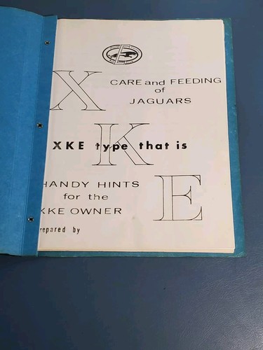 JAGUAR Type E XKE Orange County Car Club Tech Manual Tips From The Pits Binder - Picture 2 of 12
