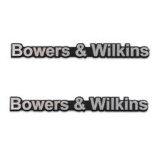 Bowers & Wilkins logo badge replacement piece Aluminum 51mm(2.00")X5mm(0.19")