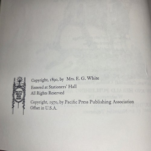 Patriarchs and Prophets by Ellen G. White 1970 Illustrated Hardcover EUC - Picture 7 of 7