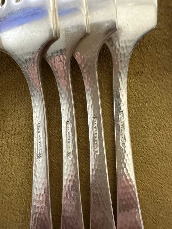 Lote de 6 HORQUILLAS DE CENA Rogers Heráldicas 1847 Hammered International EXC Foto 4 de 4