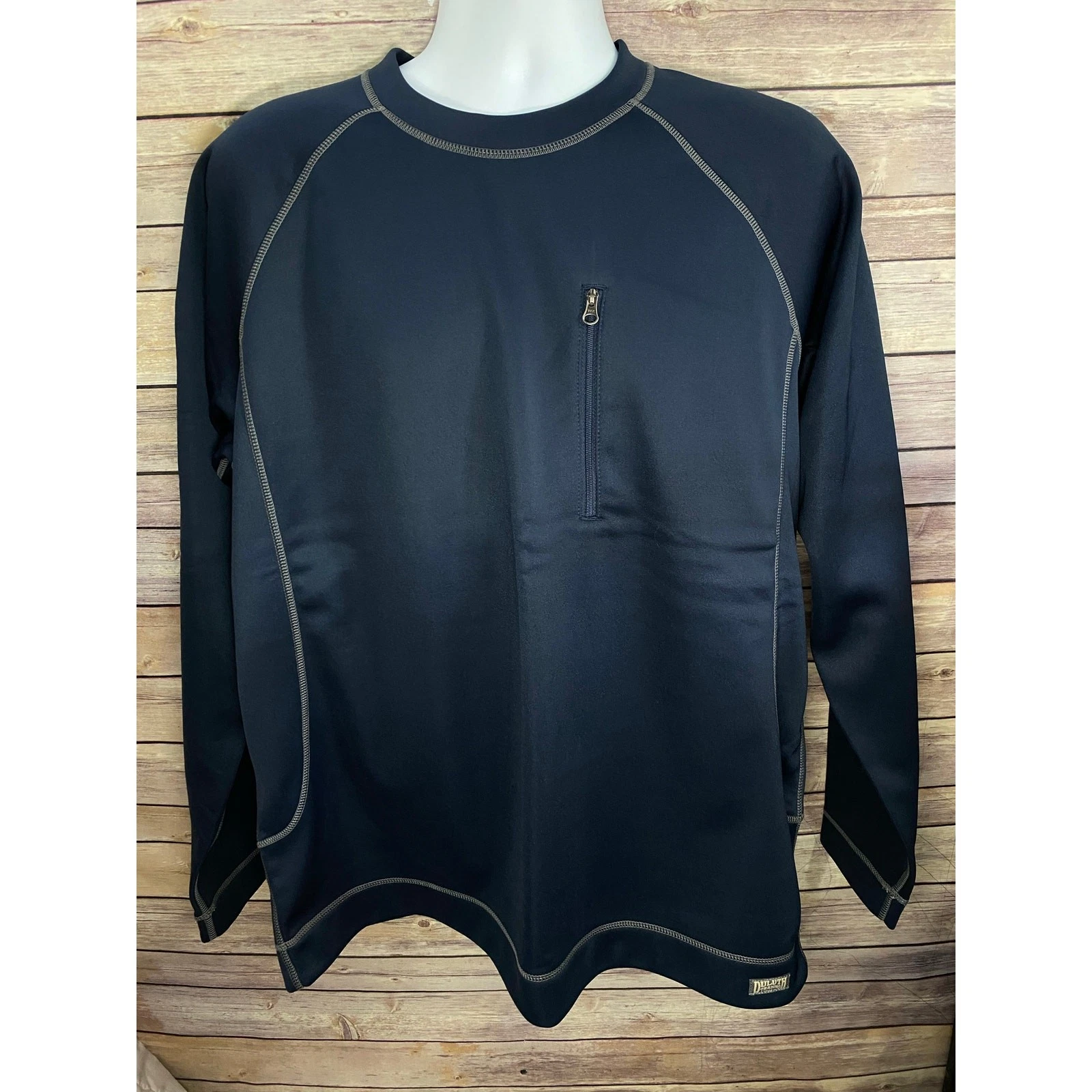 Duluth Trading Co. Long Sleeve Shirt – Dark Blue – Performance Fabric – Size L