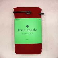 Kate Spade New York Tights Opaque Burgundy Women’s Size M/L Nylon Pantyhose New