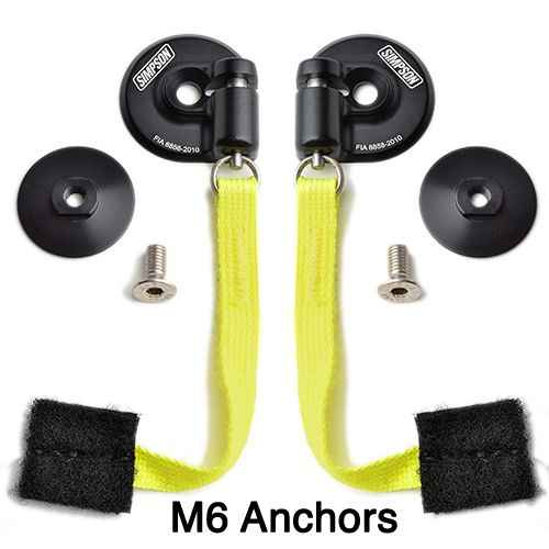 Simpson Racing HSMED11M61 Hybrid Sport Head Restraint Medium M6 - Bild 6 von 12