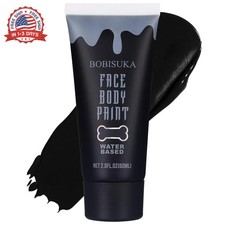 Black Face Body Paint, Water Based Face Painting for Art Theater Halloween Party