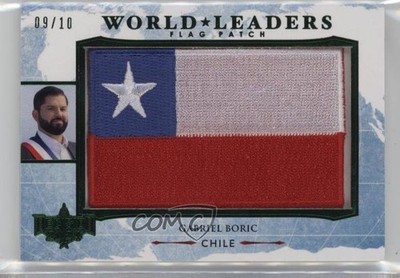 2024 Decision World Leaders Flag Green 9/10 Gabriel Boric (Chile) Patch 1m1a