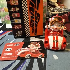 Pop mart Pop-car Super Track Series Blind Box Figure Toys Skullpanda 70?s Racing