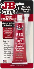 JB WELD RED ALL PURPOSE RTV 100 SILICONE SEALANT  ADHESIVE 31314UK
