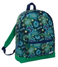 Image of ScruffyTed Boys Gamer Backpack Kids Game Over Large Travel Bag Multi School Bag