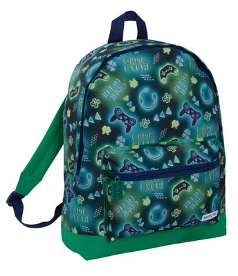 ScruffyTed Jungen Gamer Rucksack Kinder Game Over groß Reisetasche Multi Schultasche