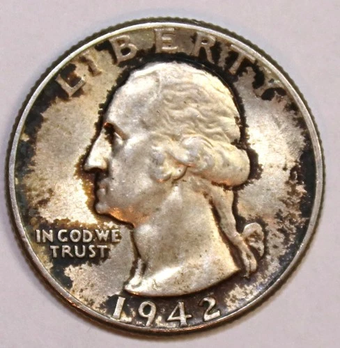 1942-P Washington Silver Quarter - AU - #2659EA - FREE SHIPPING