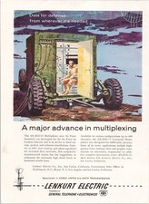 Lenkurt Electric AN/FCC-17 Multiplexer Military 1962 Vintage Magazine Ad