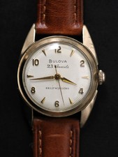 1956 Bulova 23 Jewel 10BPAC Self Winding -- Sunburst Wristwatch
