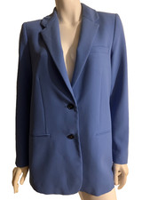 Zara spring summer blazer color Blue 2 buttons front size S NEW