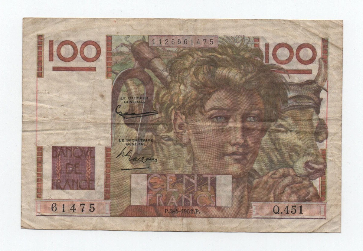1952 法国纸币| eBay