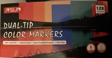 Dual Brush Marker Pens,128 Colors Art Markers Set with Fine Brush Tip for A...