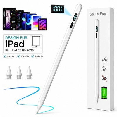 Stift Pen für iPad 2018-2026, Pencil für iPad 11th(A16)/10/9/8/7/6 Gen, 11h Akku