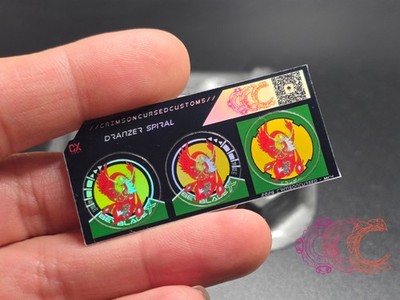 Beyblade X Stickers | Dranzer Collection (Plastic Generation)
