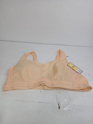 Melon Color Senior 44/100 Bra By Moona front Button