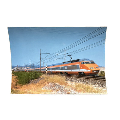 Ansichtskarte Postkarte Eisenbahn Zug Lok SNCF TGV Rama 42 Frankreich Val D Rhon