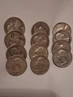 Washington Silver Quarters Lot ( 12 ) 3$ FV Junk 90%