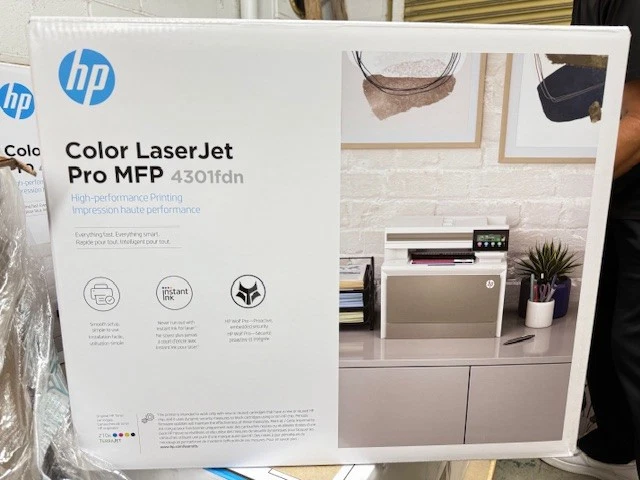 HP Color LaserJet Pro MFP 4301fdn 1 year warranty Sealed Box 4RA81FR - Image 2 of 4