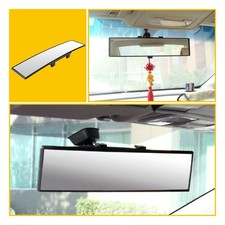 Universal 300mm Rearview Wide Convex Interior Clip Inside On Rear View Mirror