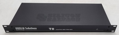 MIDI Solutions MultiVoltage T8 1-in 8-out MIDI Through Box
