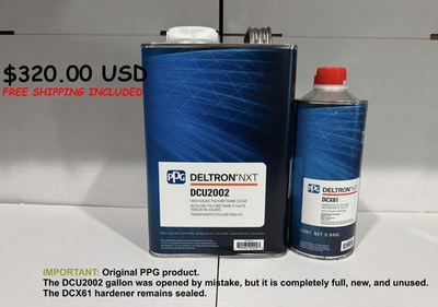 #ad DC2002 Ppg Deltron NXT 1 Gallon Clearcoat DCX61 1 Quart Kit FREE SHIPPING $320.00