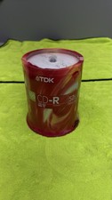 SEALED NEw TDK CD-R Spindle 100 Pack Discs 700MB 52x 80Min Recordable Burnable  