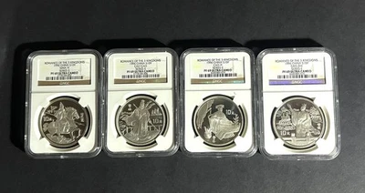 1996 China 4 Pc Silver NGC PF 69 Romance Of The 3 Kingdoms - Image 1 of 2