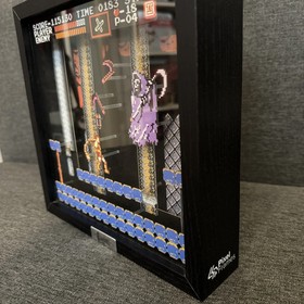  Pixel Frames Castlevania: Grim Reaper NES 23x23cm Shadow Box Art