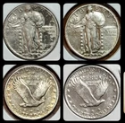 1929 & 1930 Set of 2 Standing Liberty Quarter Choice AU+