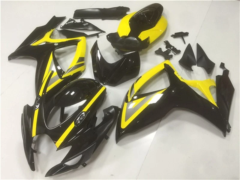 Kit de carenado de inyección amarillo para carrocería Suzuki GSXR600 GSXR750 2006 2007 K6 Foto 3 de 4