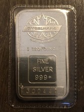 1 Oz Engelhard Maple Leaf .999 Fine Silver Bar Mint Sealed PERFECT