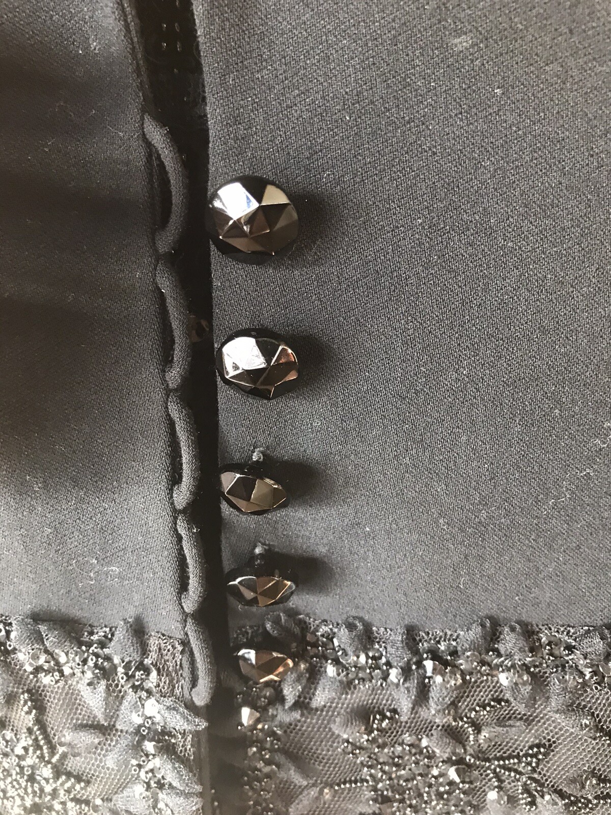 Escada Authentic Black Sequins Evening Blazer Wit… - image 4