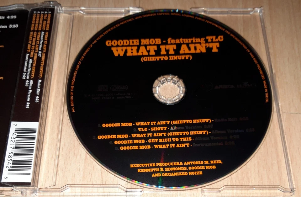 GOODIE MOB feat. TLC - What It Ain't (Ghetto Enuff) - CD Single RAP Hip Hop - Bild 4 von 4
