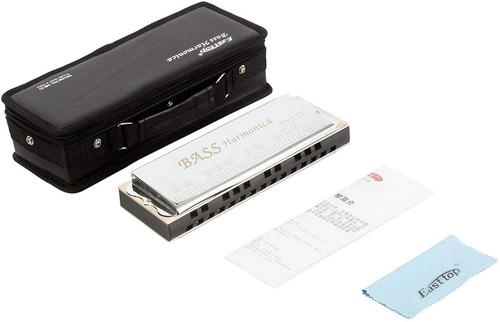 EASTTOP NE01 Bass Harmonica Ensemble Harmonica Professional Portable with Case - Picture 6 of 8