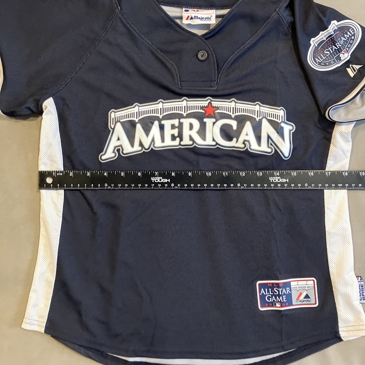 Majestic Athletic MLBスタジャン M VTG Authentic Collection MAJESTIC ATHLETIC Adult XL Button