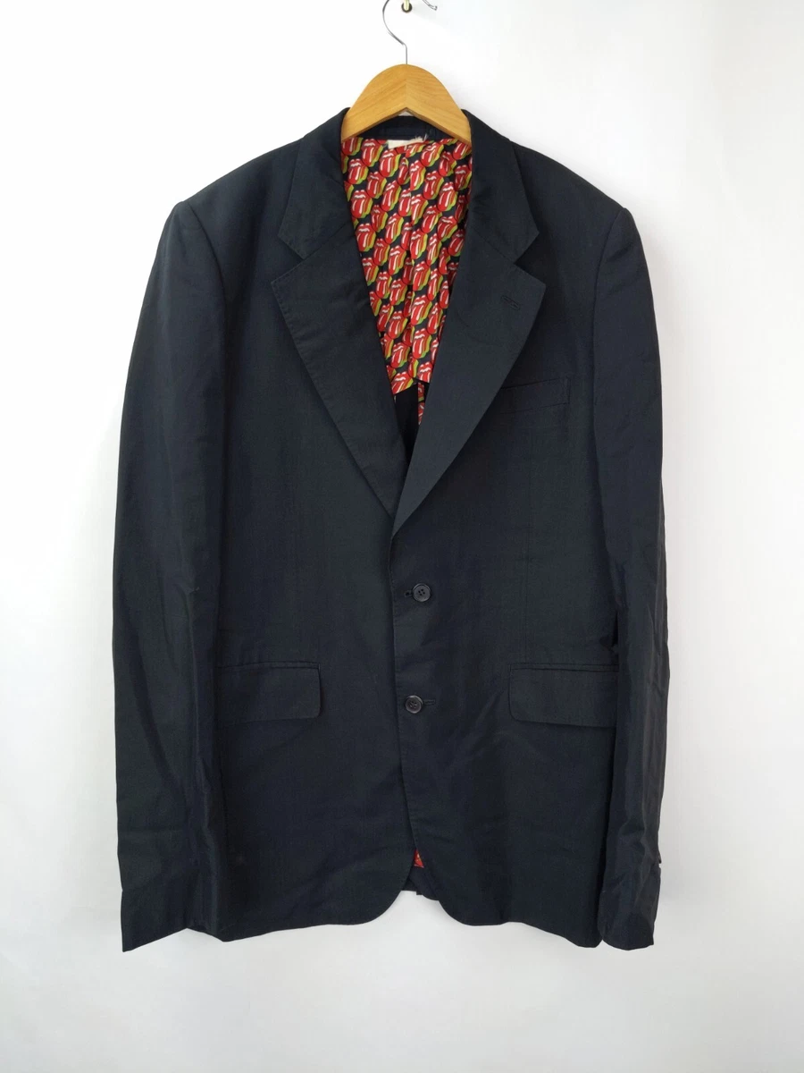 COMME DES GARCONS HOMME PLUS x ROLLING STONES Tailored Blazer Jacket Mens  Size L