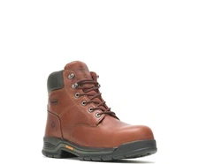 Men Wolverine Harrison 6" Work Boot Steel Toe W04904 Brown 100% Original New