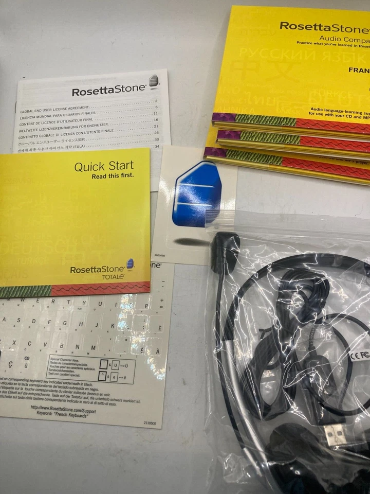 Rosetta Stone French Francais Level 1 3 4 5 CD Includes Headset - image 2 of 4