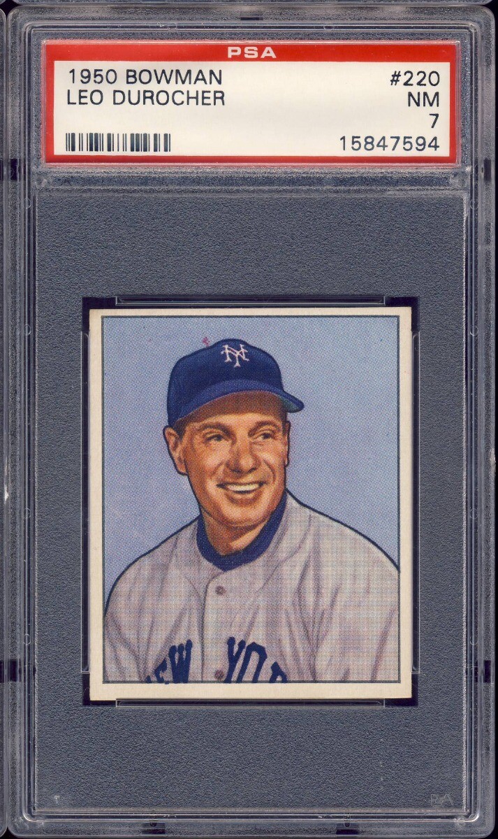 1950 Bowman Baseball #220 Leo Durocher PSA 7