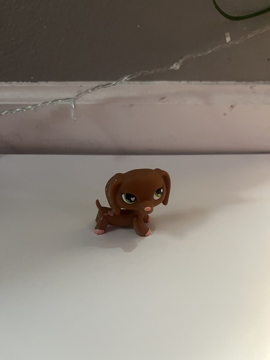 Figurine Littlest Pet Shop Chien Teckel #556 - Authentique Et Original