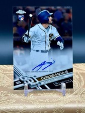 Carlos Asuaje 2017 Topps Chrome #RA-CAS Rookie RC Auto San Diego Padres