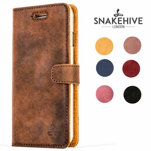 Snakehive Apple iPhone 7 Premium Genuine Leather Wallet Case w/ Card Slots - Picture 1 of 132