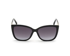 Swarovski SK291 001 Shiny Black Cat Eye Plastic Sunglasses Frame 57-15-140 0291